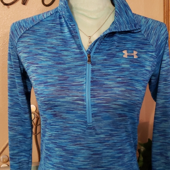 Under Armour Blue Pull Over Size Small 💙 - Picture 2 of 5